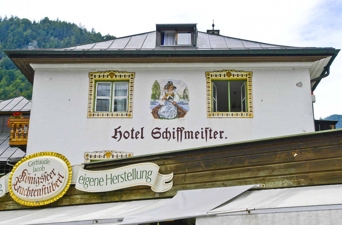 Hotel Schiffmeister in Knigssee im Berchtesgadener Land. Aufnahme: Juli 2008.