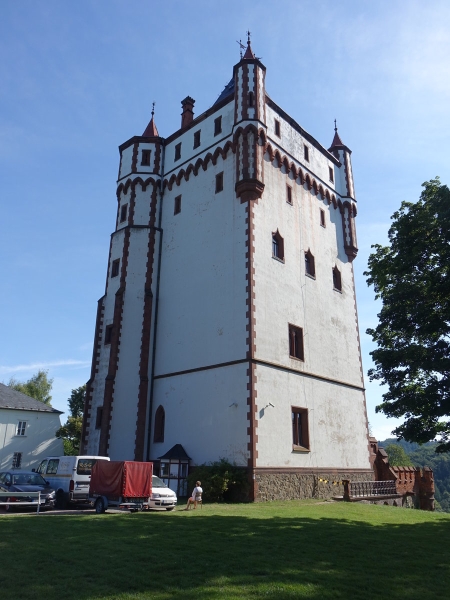 Hradec nad Moravici / Grtz, der Weie Turm von Schloss Grtz (02.08.2020)