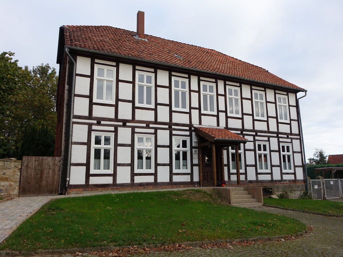Hlsede, historisches Pfarrhaus, erbaut 1810 (07.10.2021)