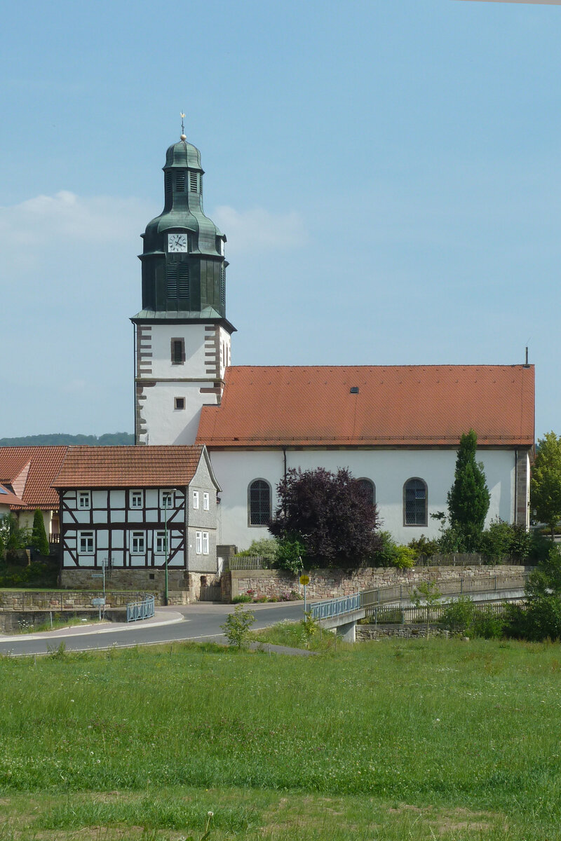 Hnfeld - Groenbach, Kirche Sankt Antonius der Einsiedler im Jahr 2015