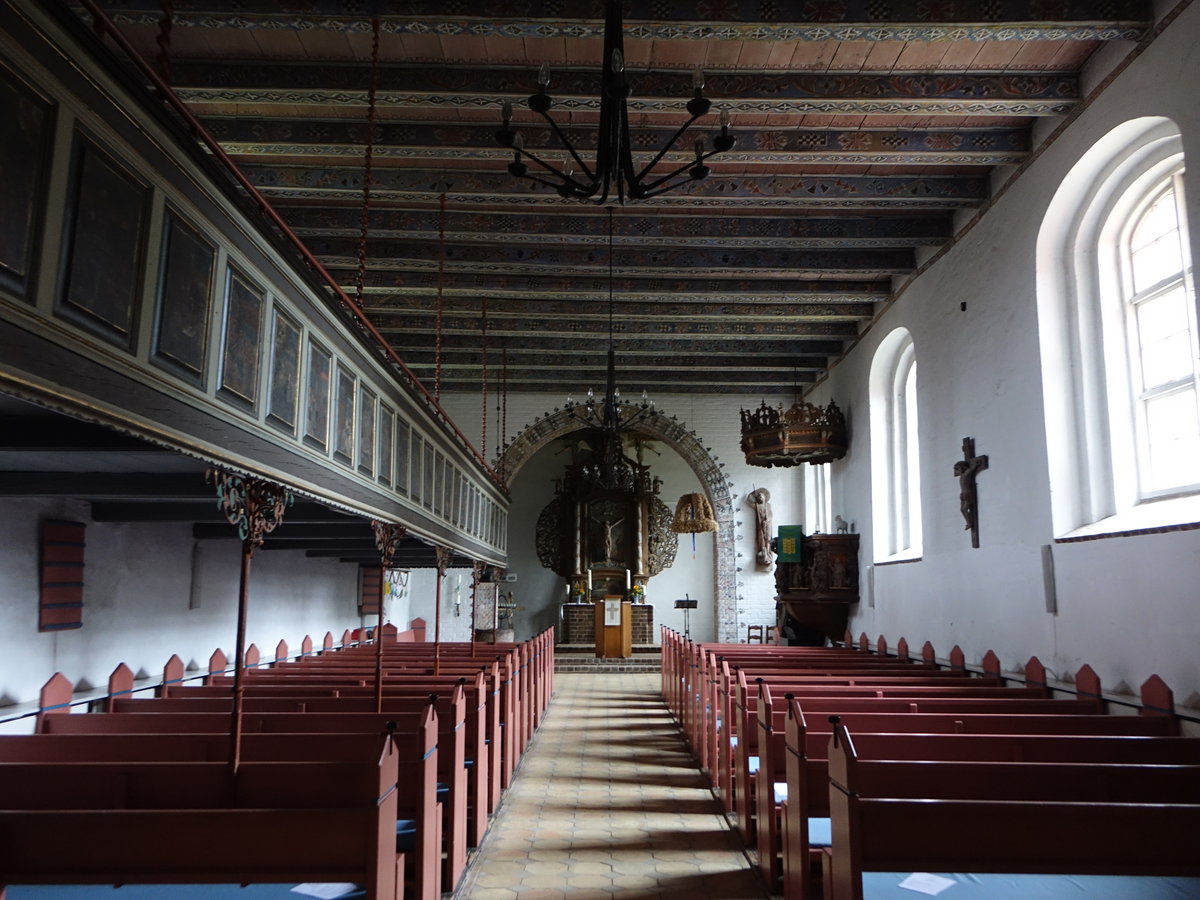Husby, Innenraum der evangelischen St. Vincentius Kirche (25.09.2020)