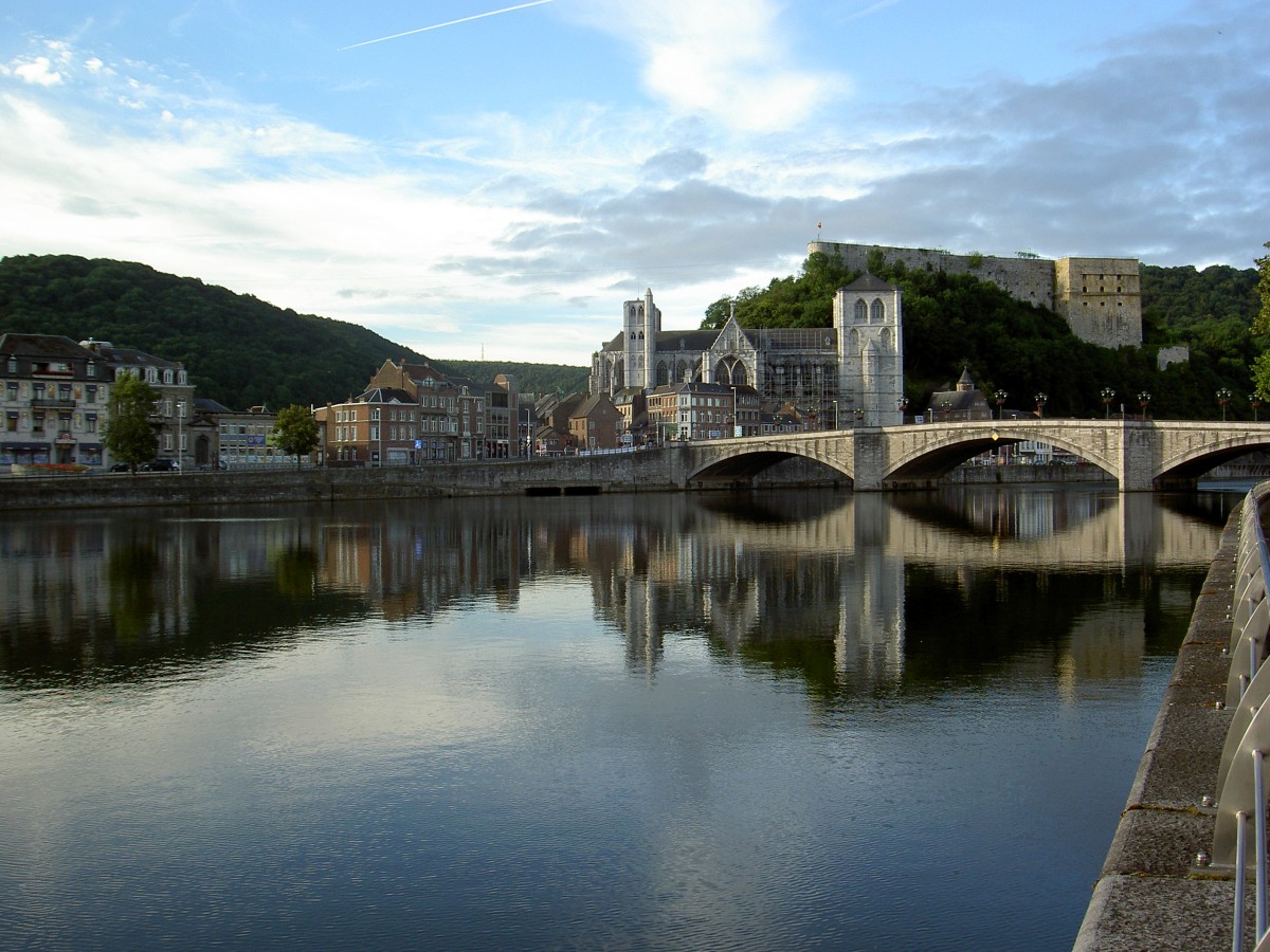 Huy, Zitadelle und gotische Collegiale Notre Dame (06.07.2014)