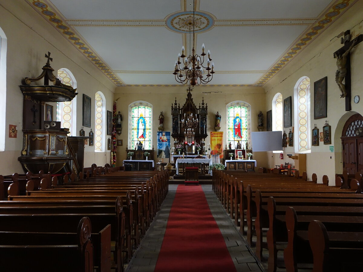 Ignalin / Reimerswalde, Innenraum der St. Antonius Kirche (03.08.2021)