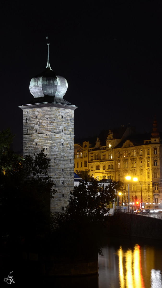 Im Bild der Wasserturm tkov in Prag. (September 2012)