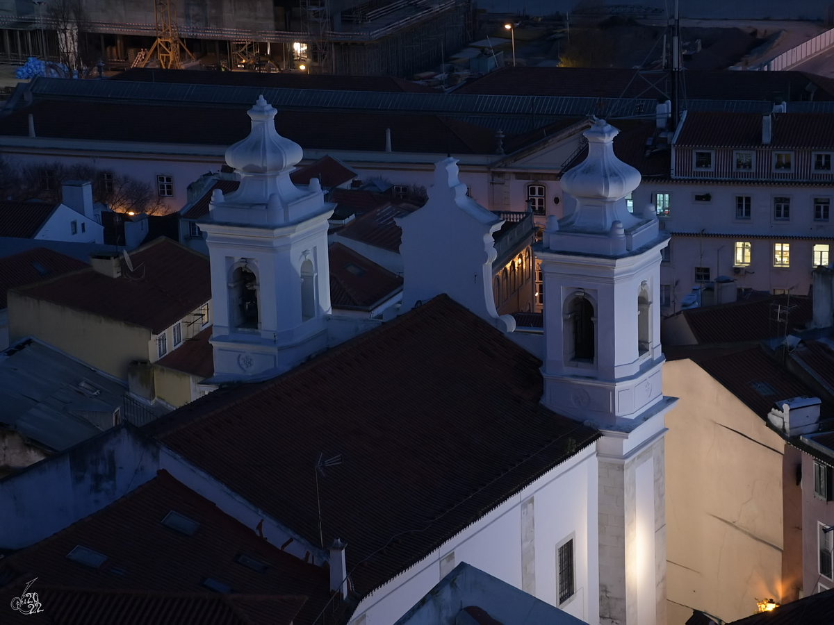 Im Bild die zwischen 1673 und 1720 im Stil des Manierismus erbaute St. Michael Kirche (Igreja de So Miguel) in Lissabon. (Januar 2017)