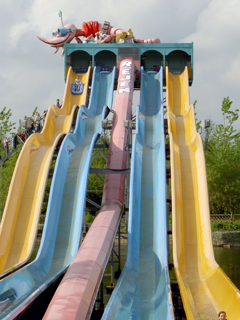 Im Freizeitpark BonBon-Land in Holme Olstrup in der Gemeinde Holmegaard. Der Freizeitpark BonBonbon-Land hat BonBon-Sigkeiten als Thema und seine Geschichte beruht auf deren Bonbons. Aufnahme: Mai 2005.