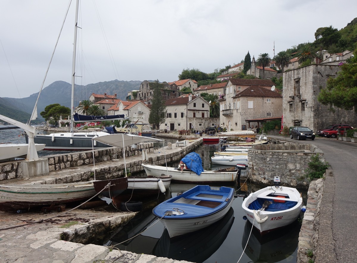 Im Hafen von Perast in der Bucht von Kotor (20.09.2015)