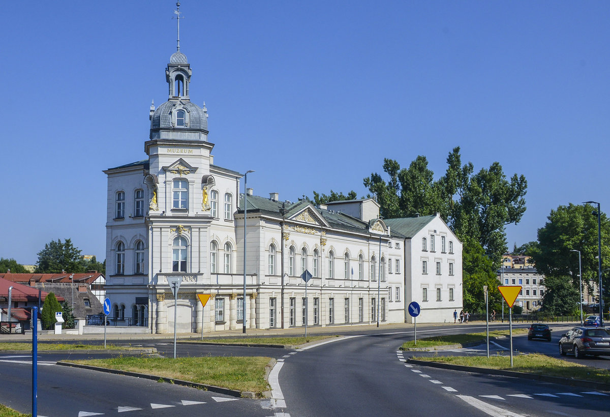 In der ab 1890 gebauten Villa wurde das Museum von Koszalin (Deutsch: Kslin) 1982 eingerichtet. Aufnahme: 16. August 2020.
