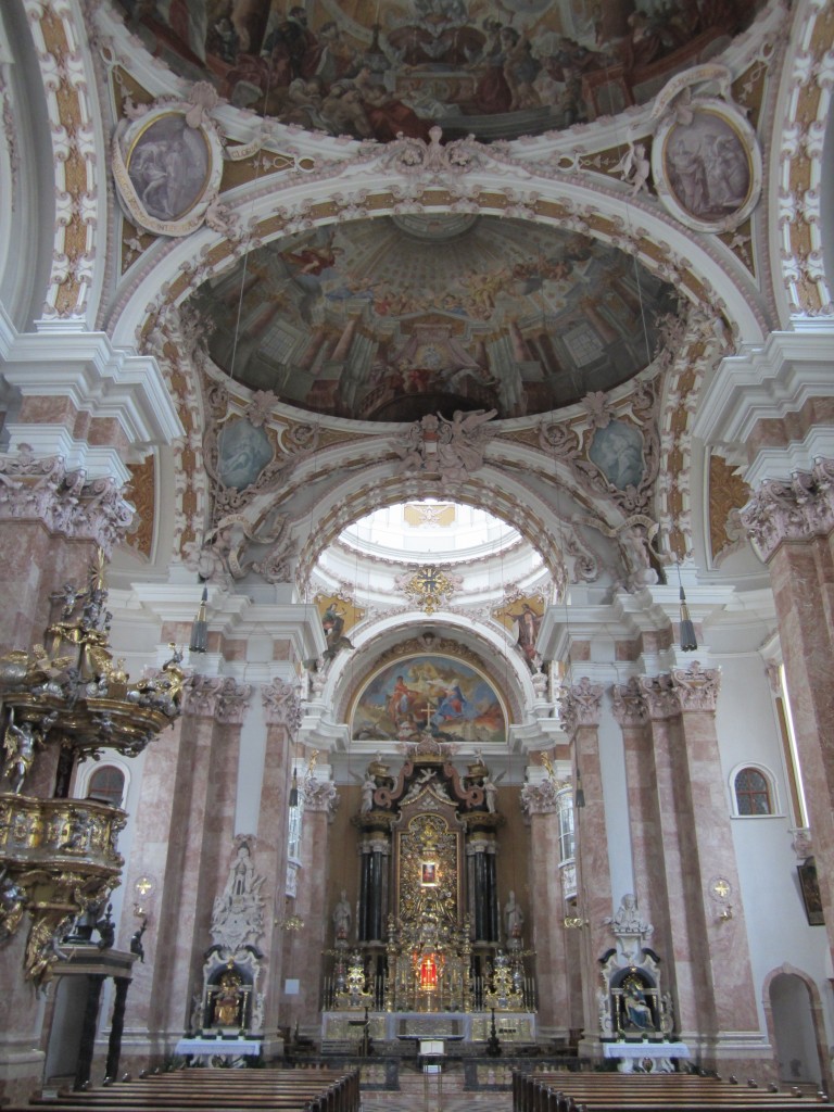 Innsbruck, Dom St. Jakob, erbaut von 1717 bis 1724 durch Johann Jakob Herkommer (03.08.2014)