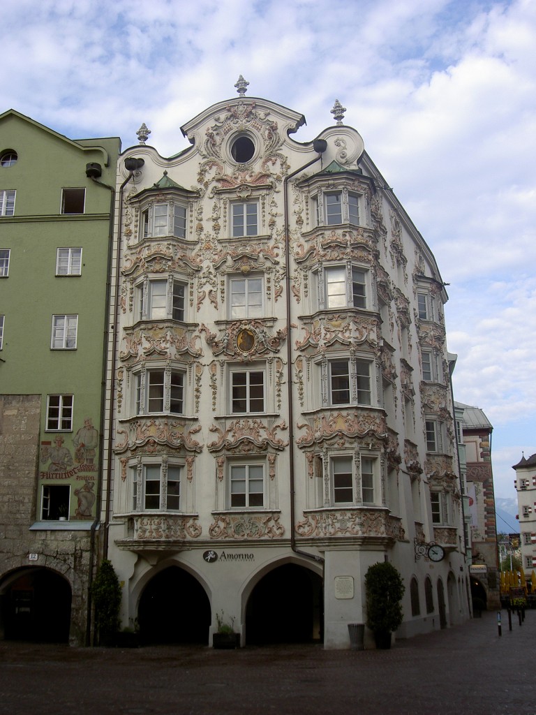 Innsbruck, Helblinghaus, Stuck von Anton Gigl (03.08.2014)