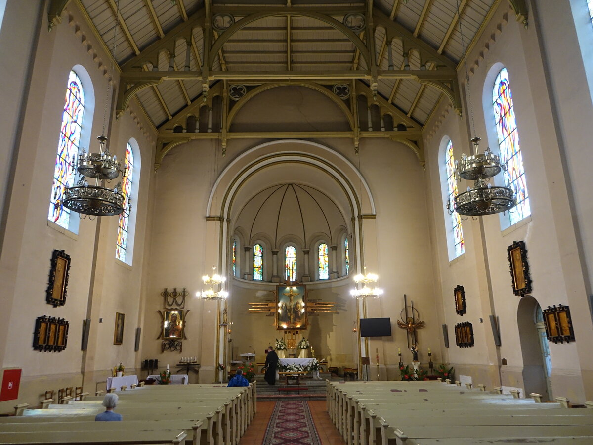 Inowrocław / Hohensalza, Innenraum der evangelischen Hl. Kreuz Kirche (12.06.2021)