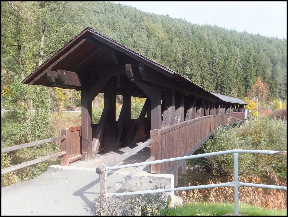 Interessante Brcke bei der Obstfelder Schmiede am 14.10.2013