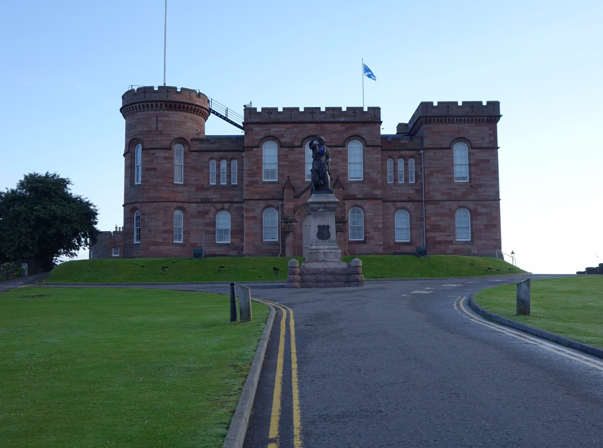 Inverness Castle, erbaut 1835 auf dem Gelnde der mittelalterlichen Vorgngerburg, heute Gericht (06.07.2015)