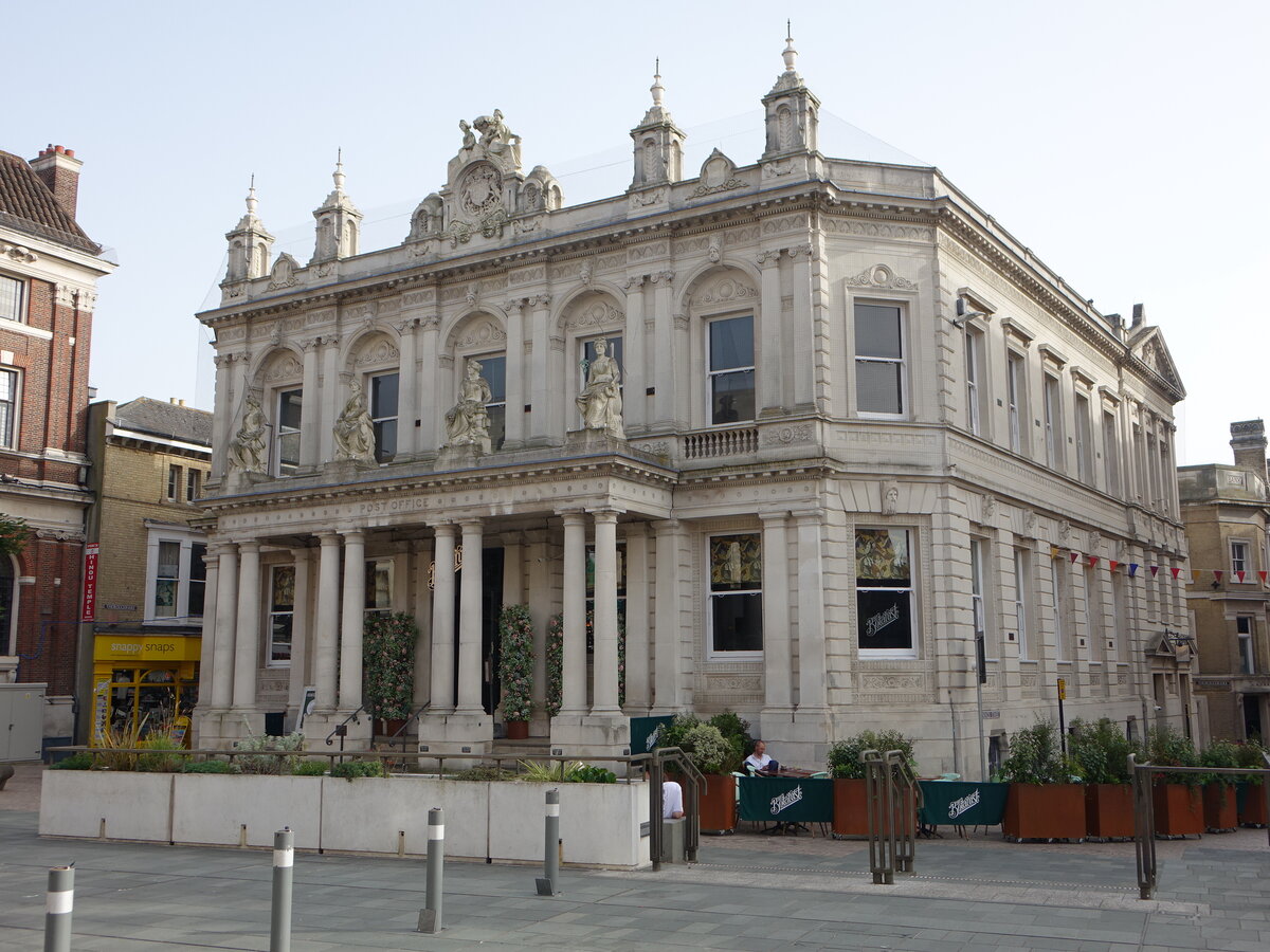 Ipswich, The Wharf, ehem. Postoffice am Cornhill Place (06.09.2023)