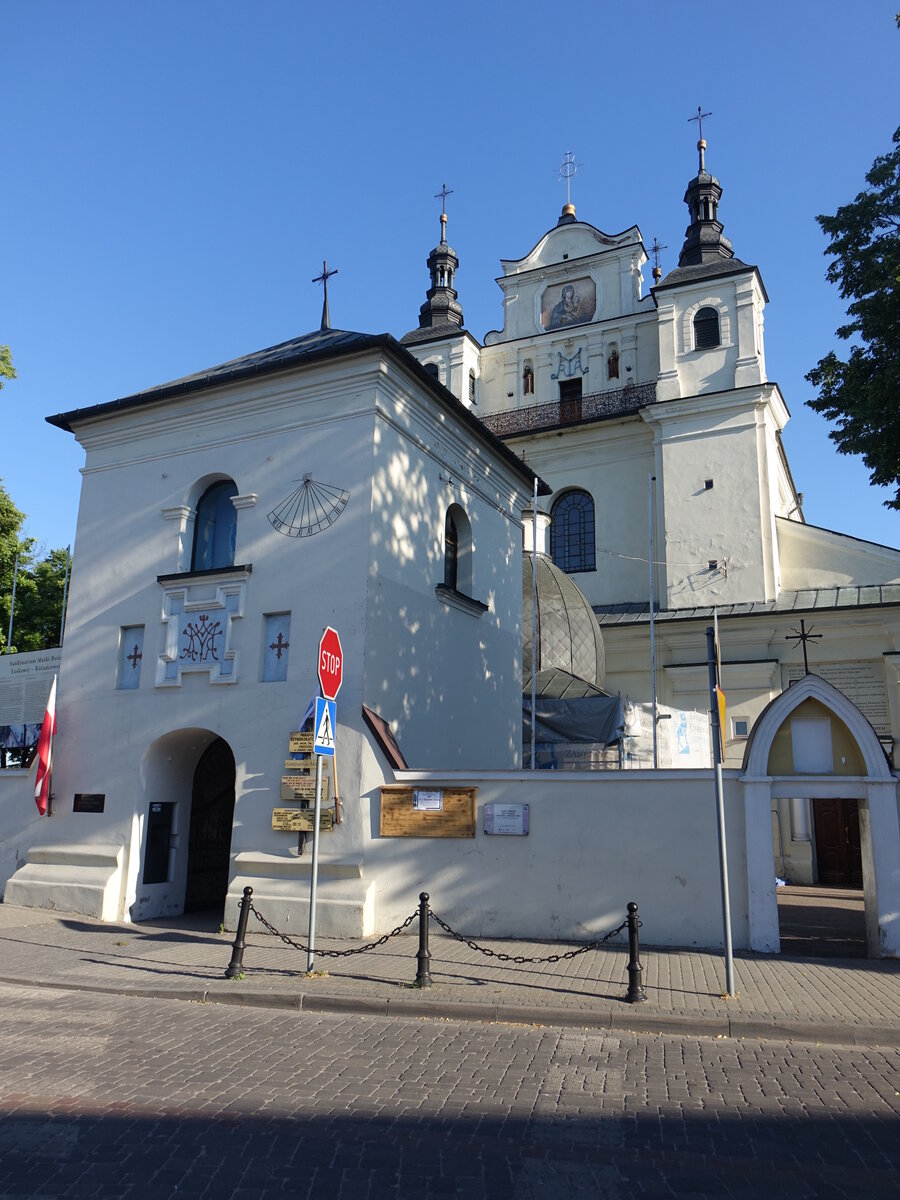 Janow-Lubelski, Pfarrkirche St. Johannes der Tufer, erbaut bis 1694 (18.06.2021)