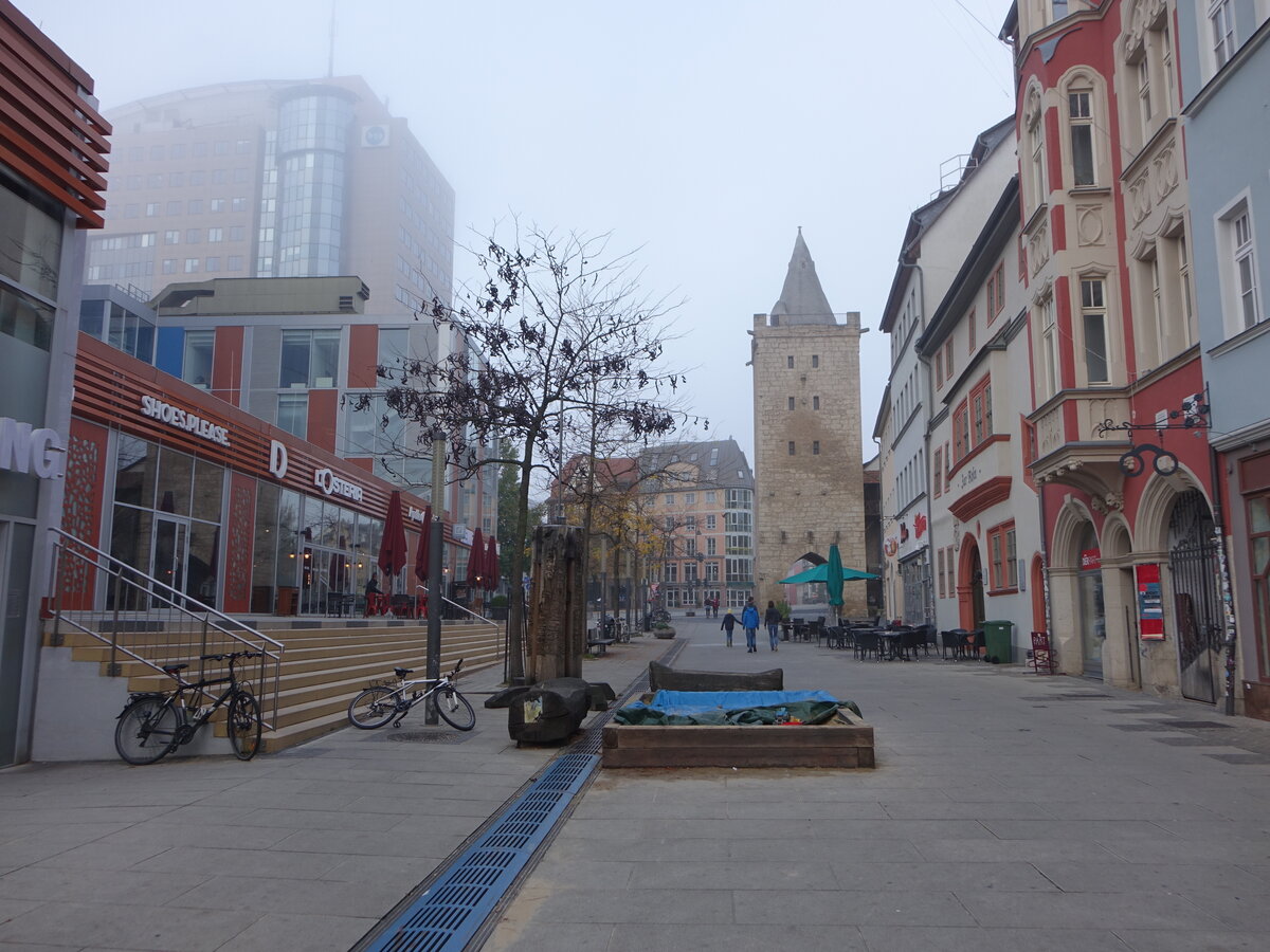 Jena, Huser in der Johannisstrae und Johannistor (22.10.2022)