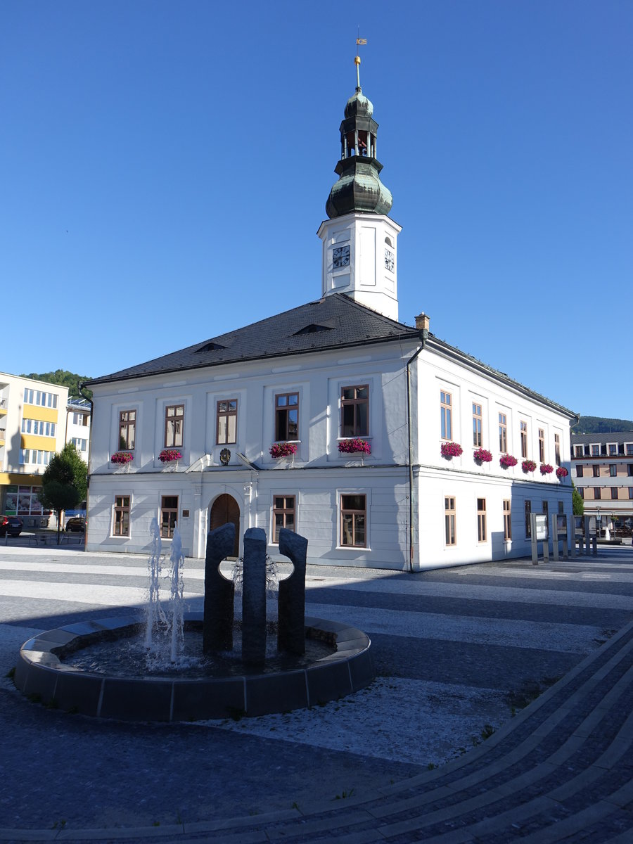 Jesenik / Grfenberg, Rathaus am Masarykovo Namesti (01.07.2020)