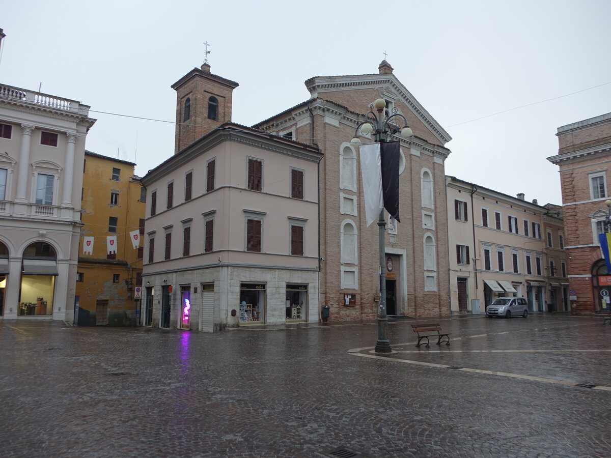 Jesi, Chiesa dell Adoriazone, erbaut im 16. Jahrhundert (31.03.2022)