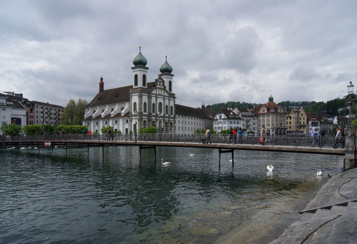 Jesuitenkirche an der Reuss in Luzern (01.05.2014)