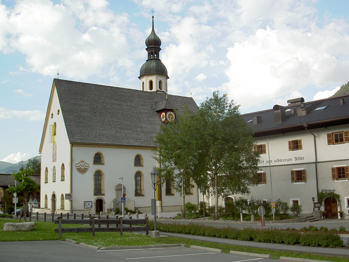 Jochberg, Pfarrkirche St. Wolfgang, erbaut von 1748 bis 1750 durch Kassian Singer (08.06.2013)