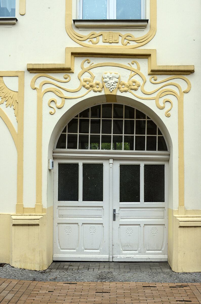 Jugendstil im Schweriner Stadtteil Schelfstadt. Aufnahme: 17. Juni 2022.