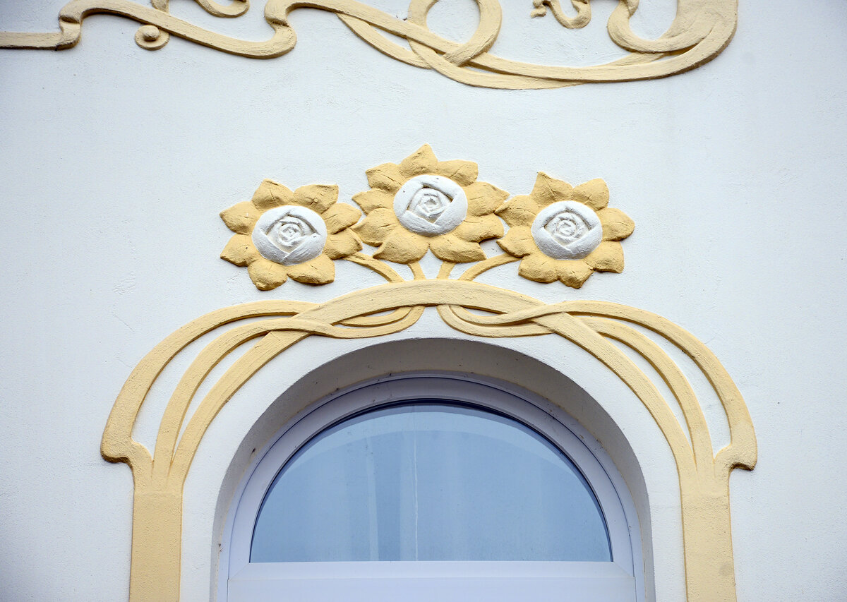 Jugendstil im Schweriner Stadtteil Schelfstadt. Aufnahme: 17. Juni 2022.