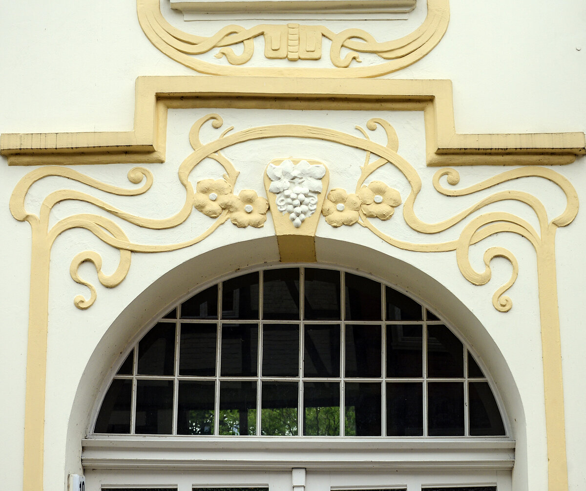 Jugendstil im Schweriner Stadtteil Schelfstadt. Aufnahme: 17. Juni 2022.