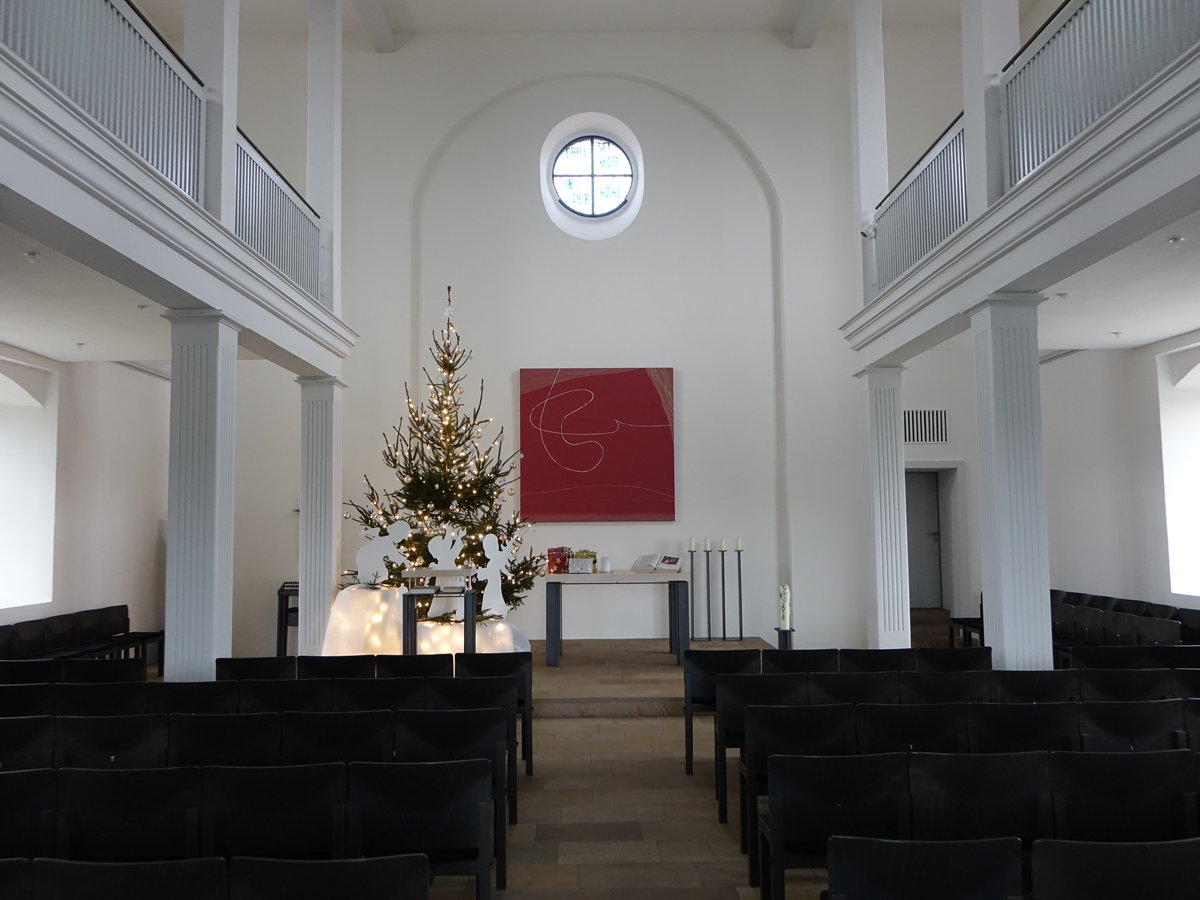 Kadelburg, Innenraum der evangelischen Bergkirche (30.12.2018)