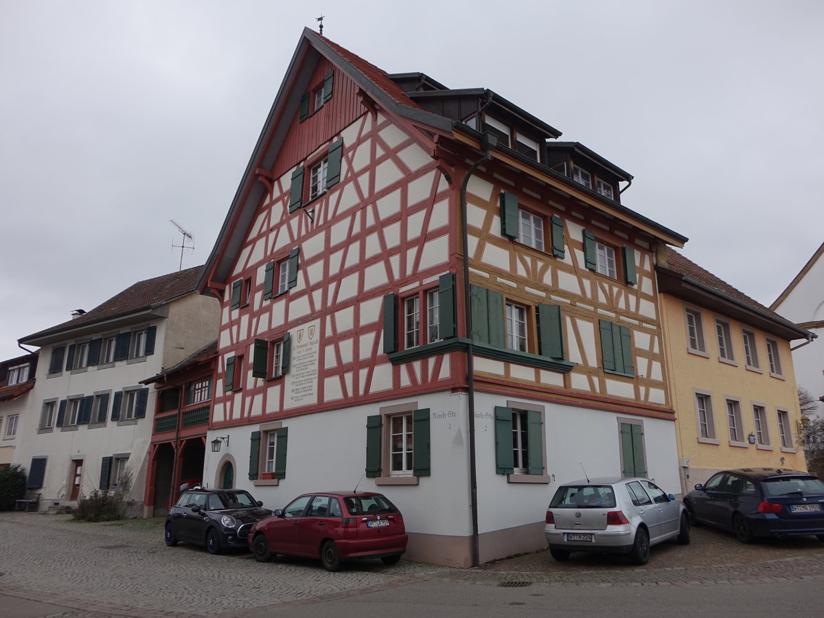 Kadelburg, Kehlhof oder Vogtshaus in der Rheinstrae (30.12.2018)