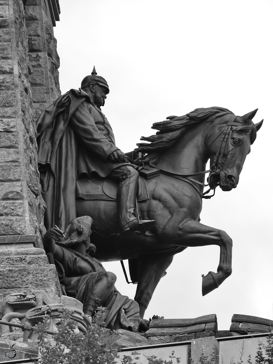 Kaiser Wilhelm I. zu Pferde (Kyffhuserdenkmal bei Bad Frankenhausen, August 2018)