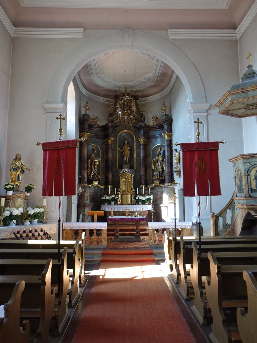 Kaisten, barocker Hochaltar in der St. Vitus Kirche (27.05.2017)