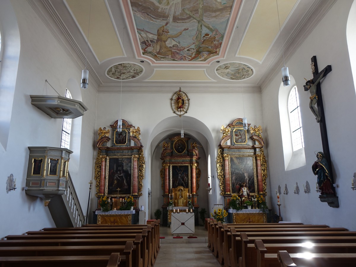 Kaldorf, Innenraum der St. Andreas Kirche (23.08.2015)