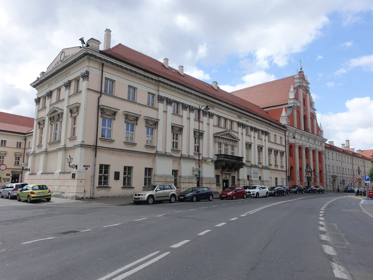 Kalisz / Kalisch, Jesuitenkloster und frhbarocke Klosterkirche, erbaut ab 1595 durch J. M. Bernardoni und A. Fontana (13.06.2021)