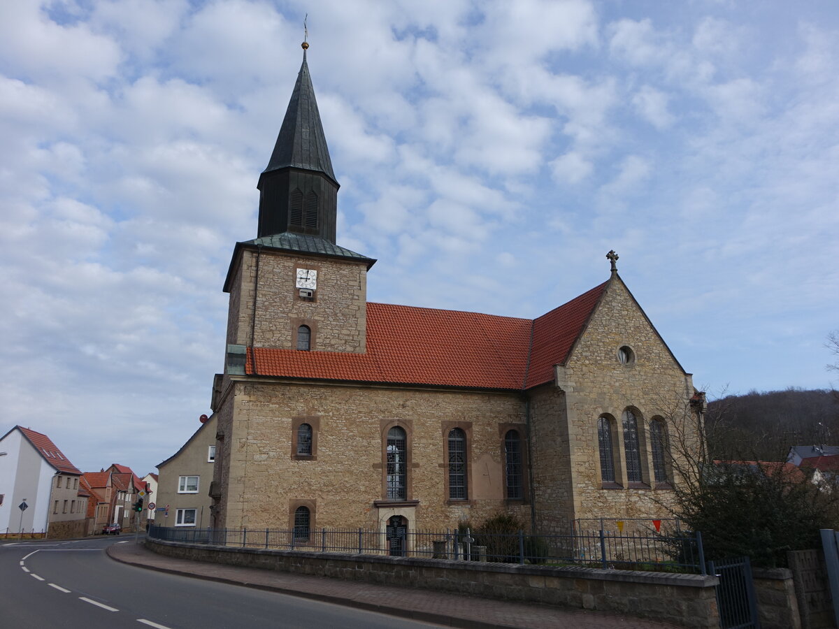 Kallmerode, Pfarrkirche St. Martin, erbaut von 1753 bis 1756 (18.03.2024)