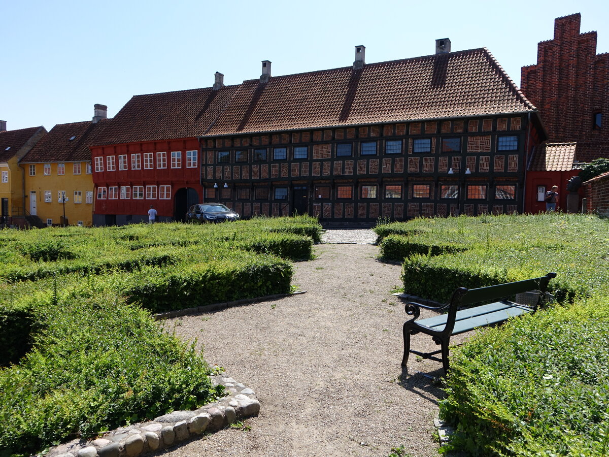 Kalundborg, Heimatmuseum im Lindegard, einem Fachwerkhof aus dem 17. Jahrhundert (17.07.2021)
