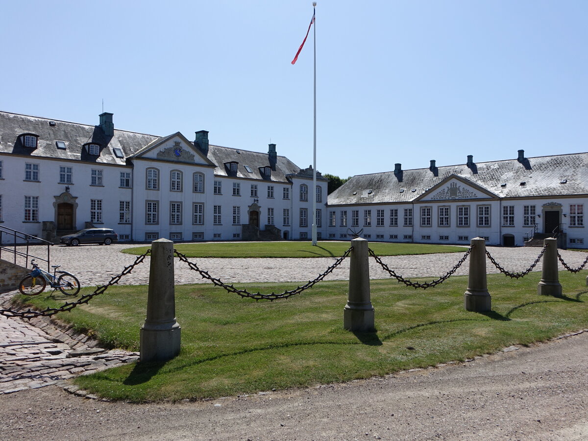 Kalundborg, Schloss Lerchenborg, Barockschloss, erbaut von 1743 bis 1745 fr den Grogrundbesitzer General Christian Lerche (17.07.2021) 