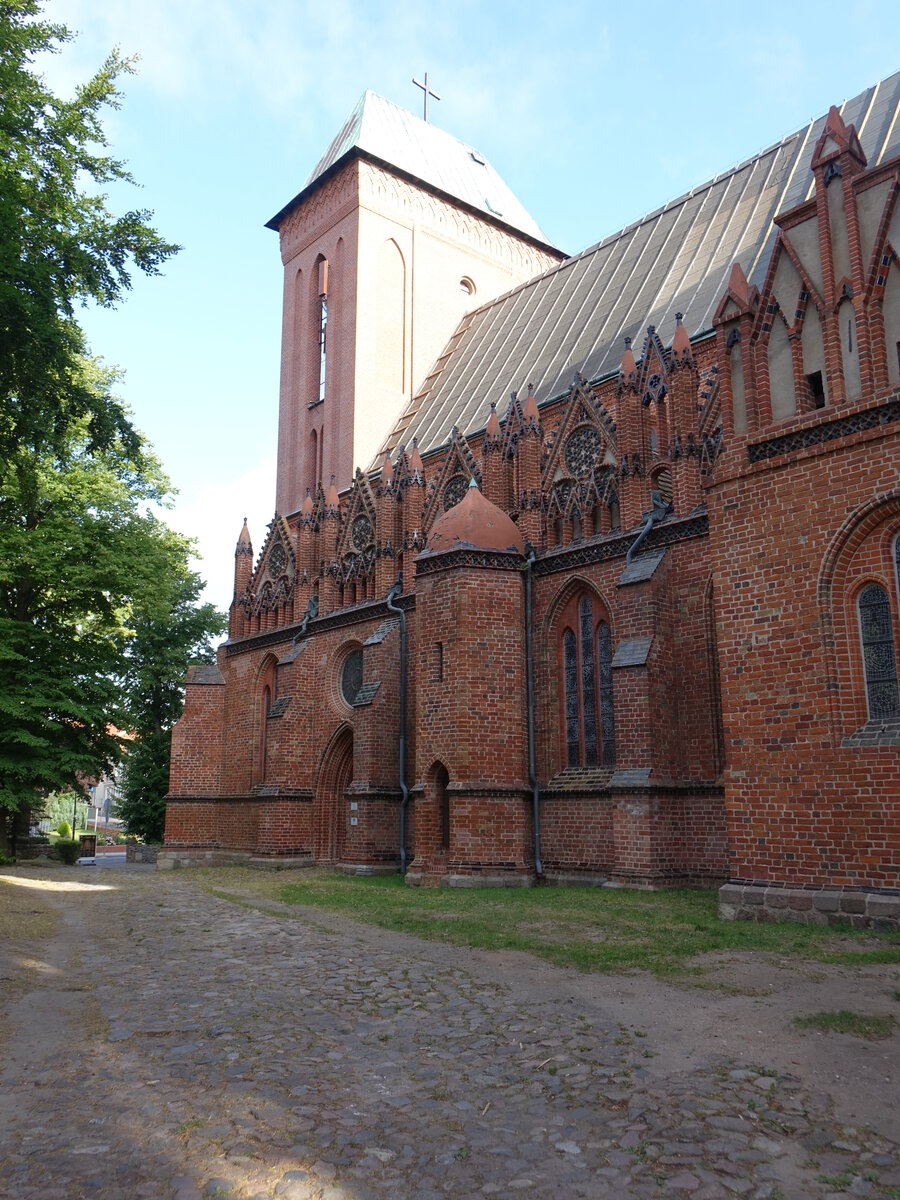 Kamien Pomorski / Cammin, Kathedrale St. Johannes, erbaut im 15. Jahrhundert (01.08.2021)