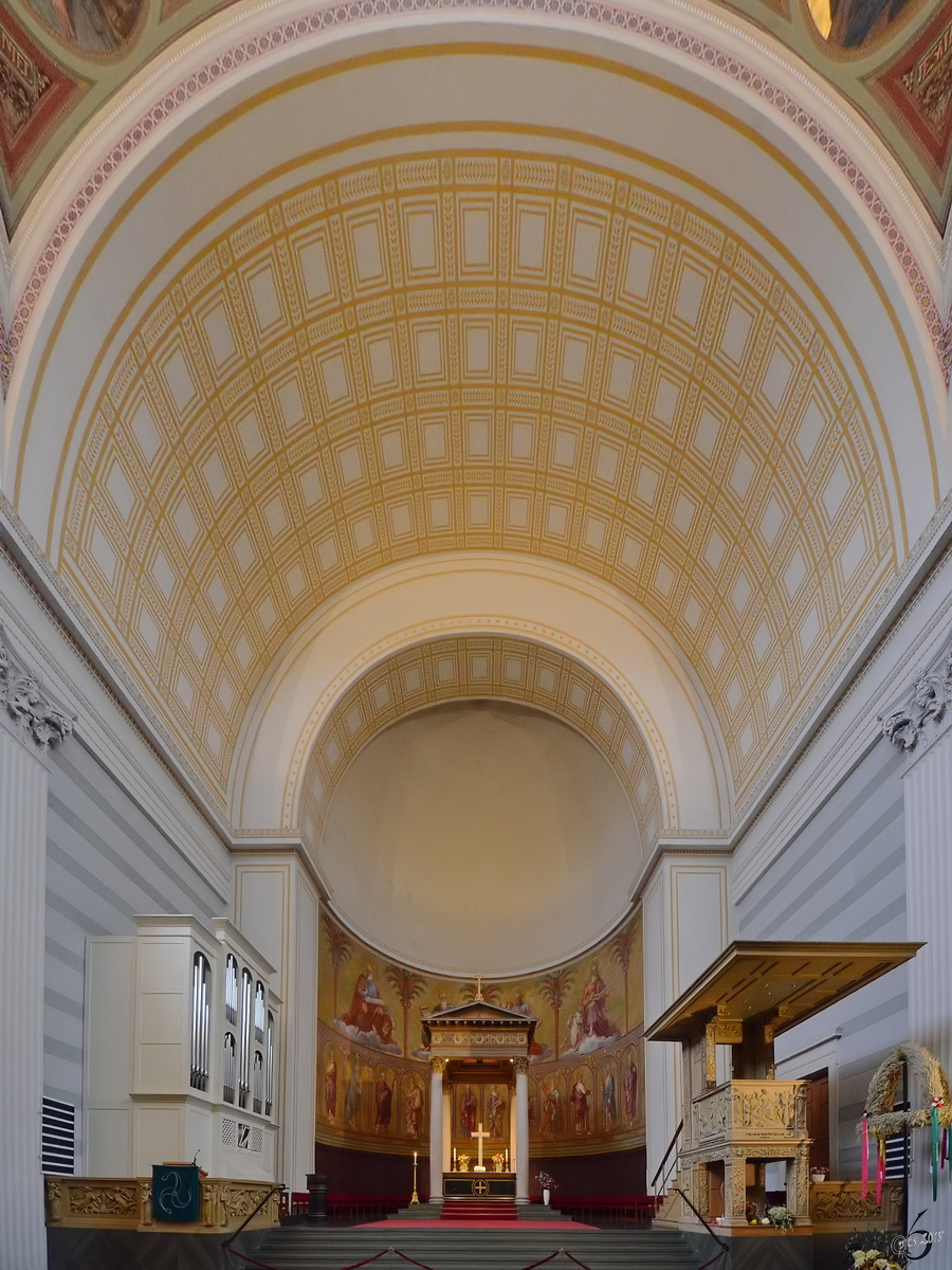 Kanzel und Chororgel der St.Nikolaikirche. (Potsdam, Oktober 2013)