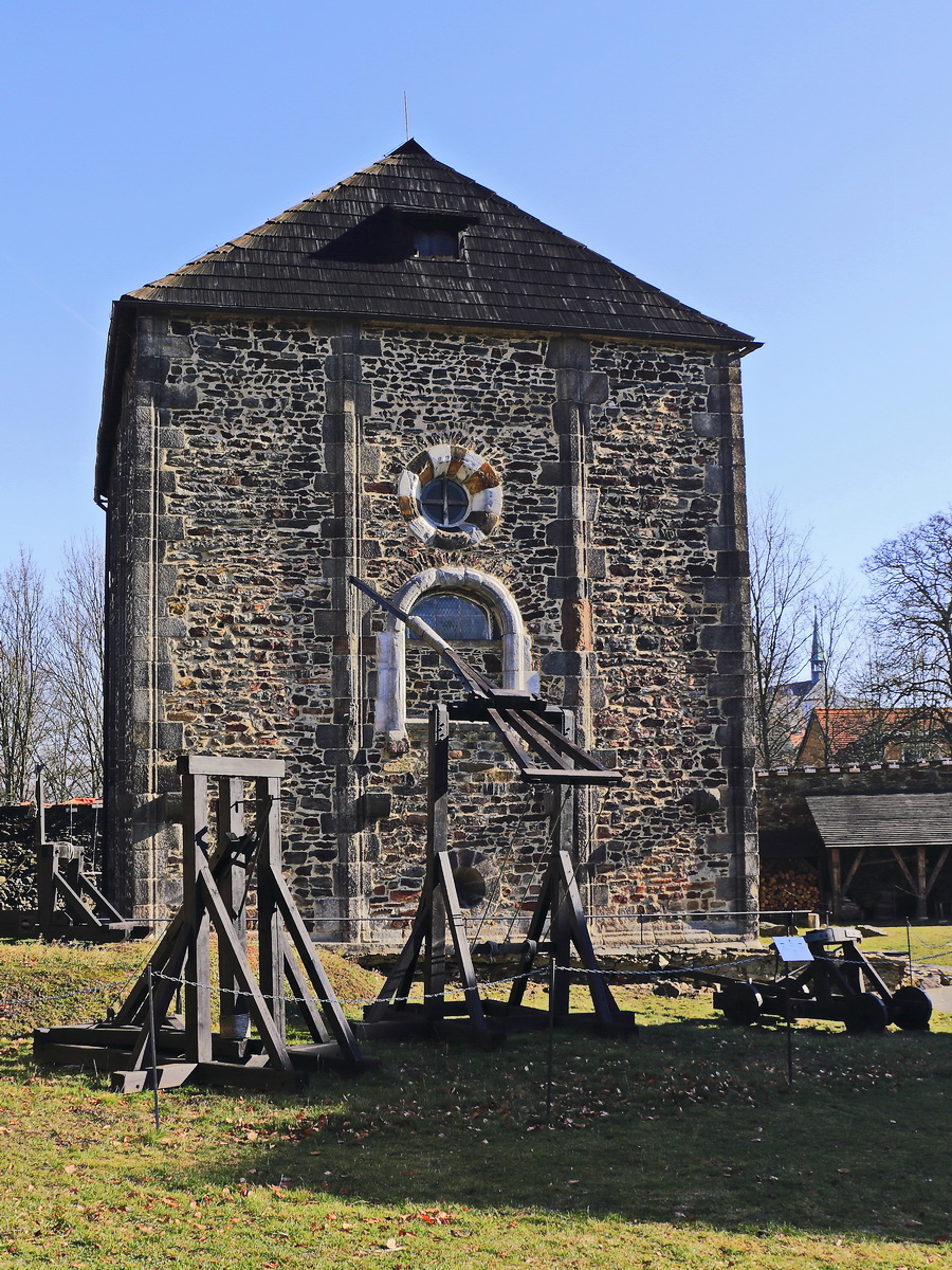 Kapelle in der Burg / Kaiserpfalz von Cheb am 17. Februar 2019. 