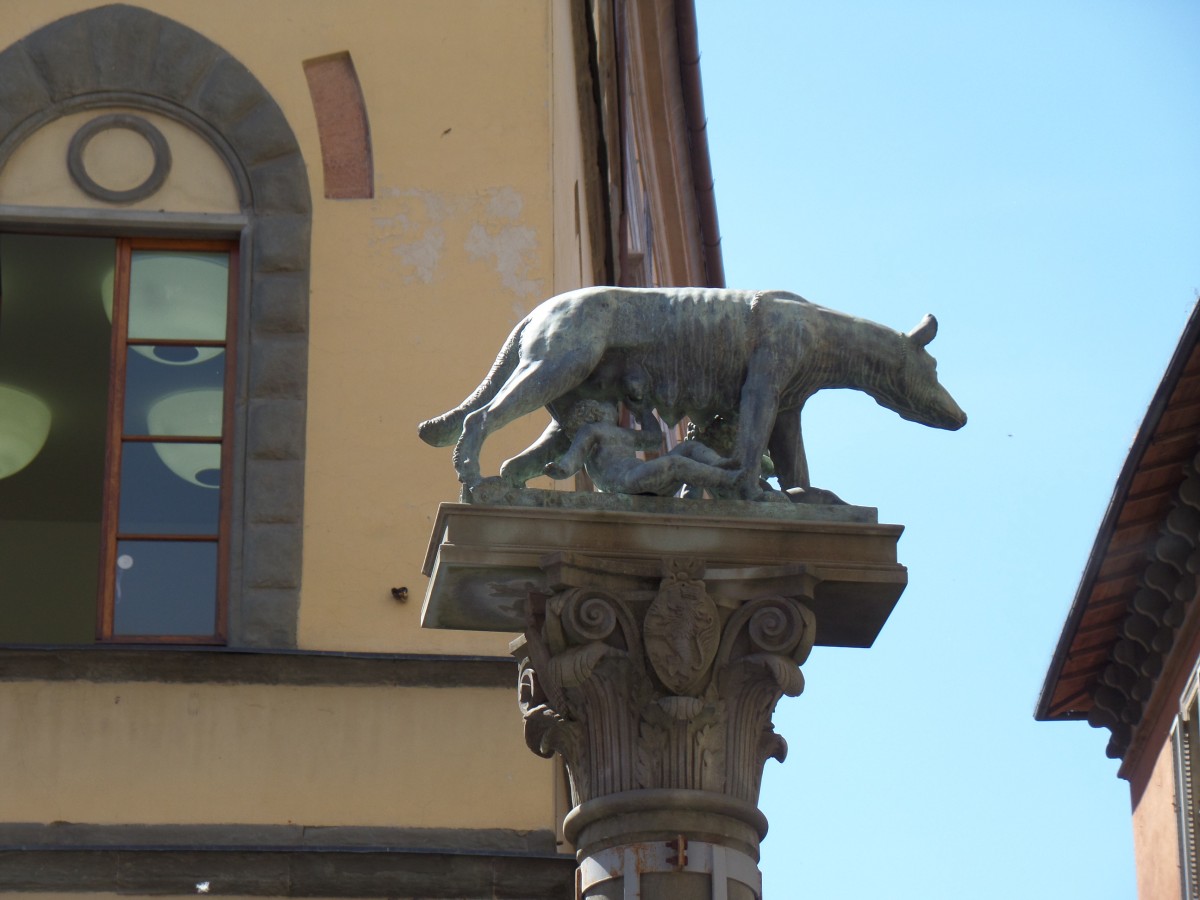 Kapitolinische Wölfin in Sienna, Foto am 20.5.2014
