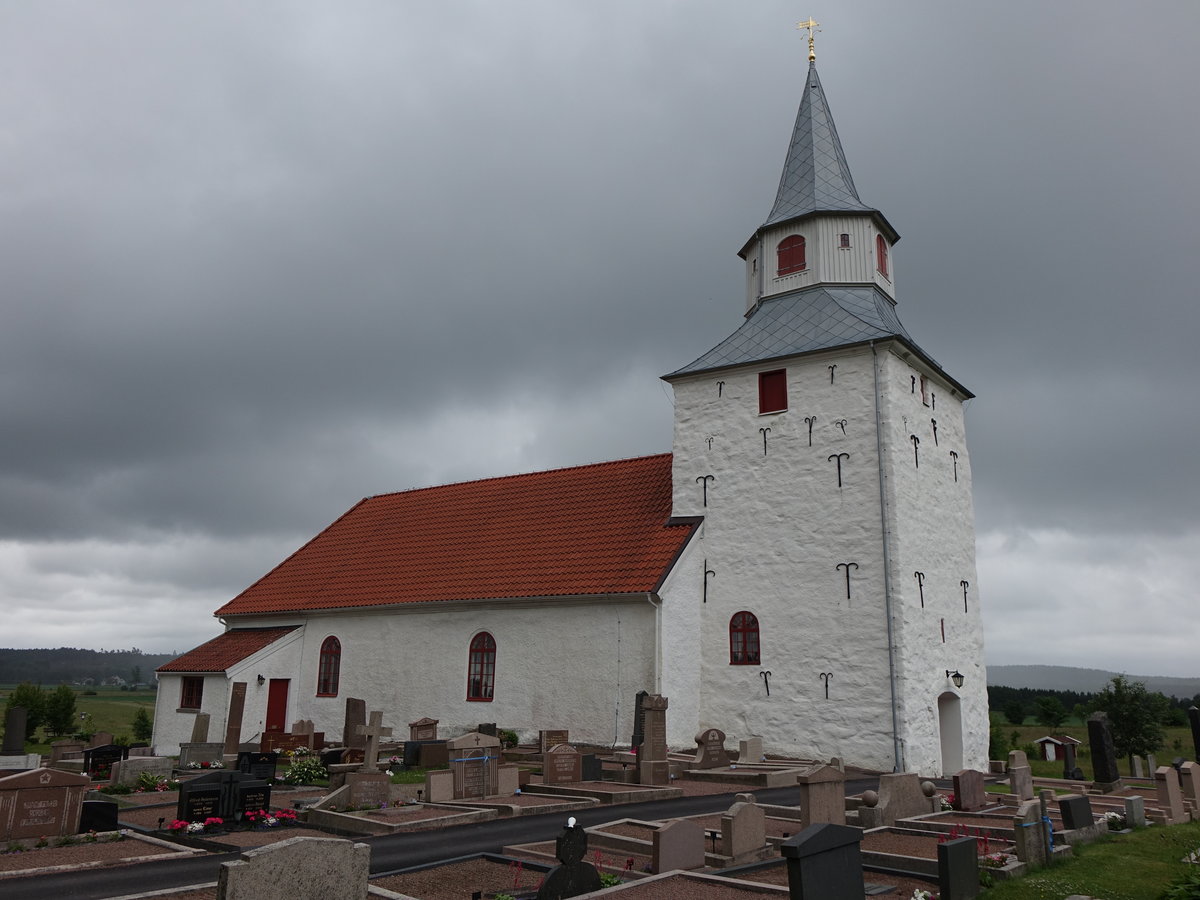 Karleby, Ev. Kirche, erbaut 1839 im Empire Stil (18.06.2016)
