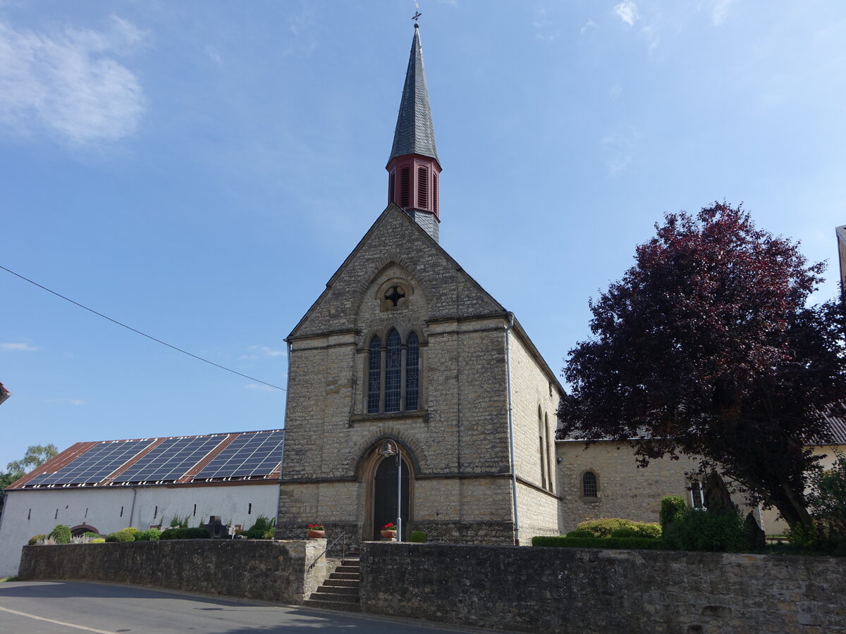 Kaschenbach, kath. Pfarrkirche St. Michael, erbaut 1846 (22.06.2022)