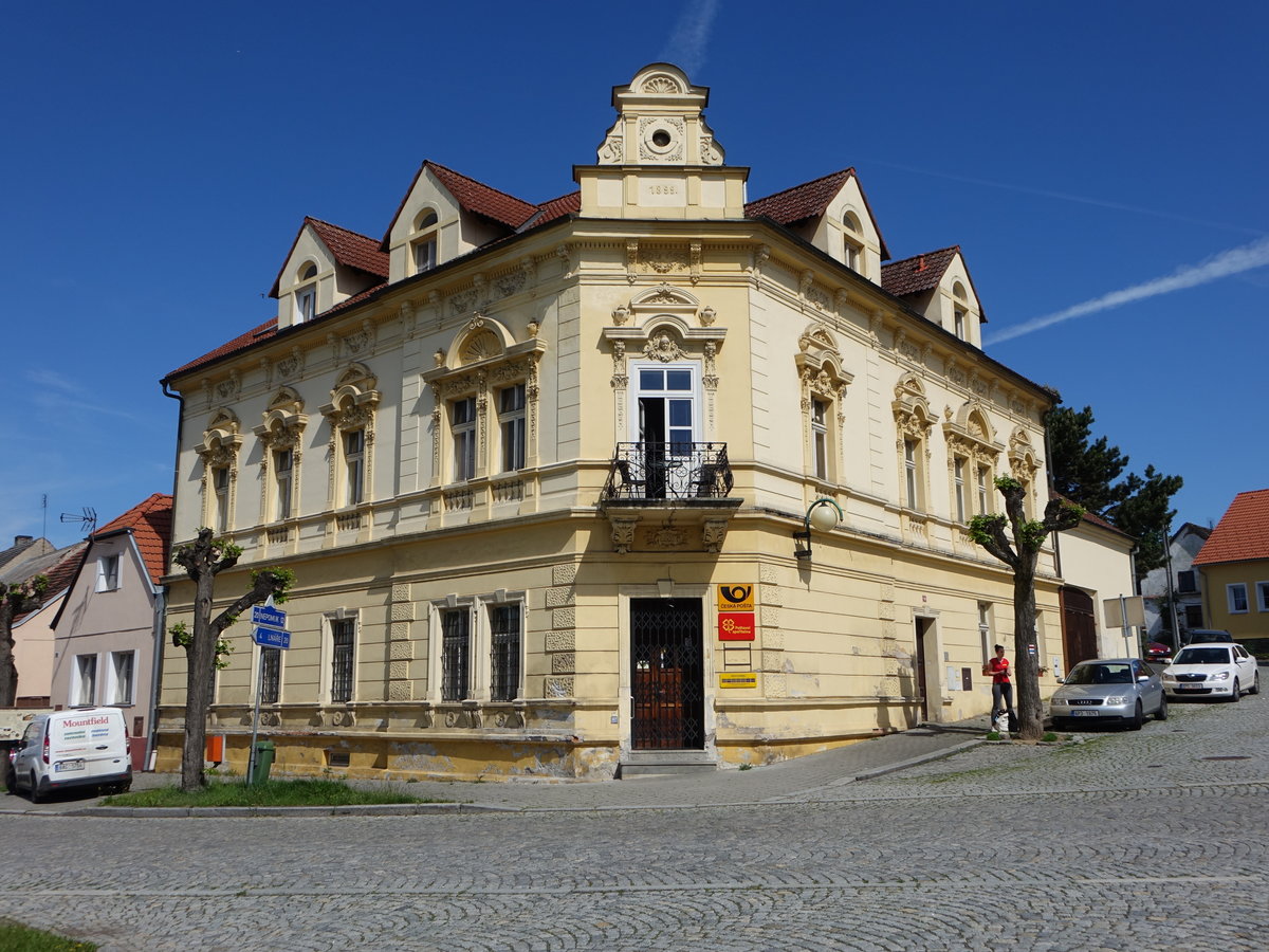 Kasejovice/ Kassejowitz, historisches Postamt am Dorfplatz (02.06.2019)