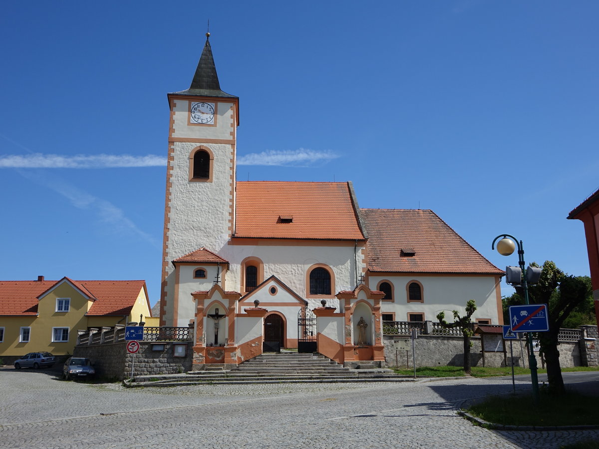 Kasejovice/ Kassejowitz, Pfarrkirche St. Jakob, erbaut ab 1356 (02.06.2019)
