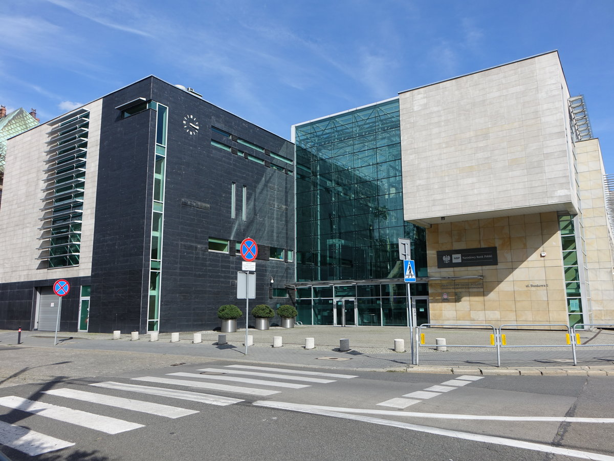 Katowice / Kattowitz, Narodowy Bank in der Warzawska Strae (05.09.2020)