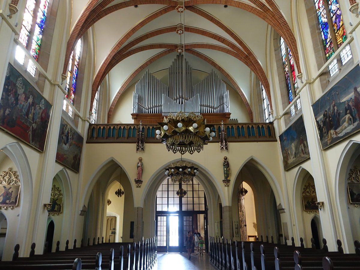 Katowice / Kattowitz, Orgelempore in der Maria Himmelfahrt Kirche (05.09.2020)