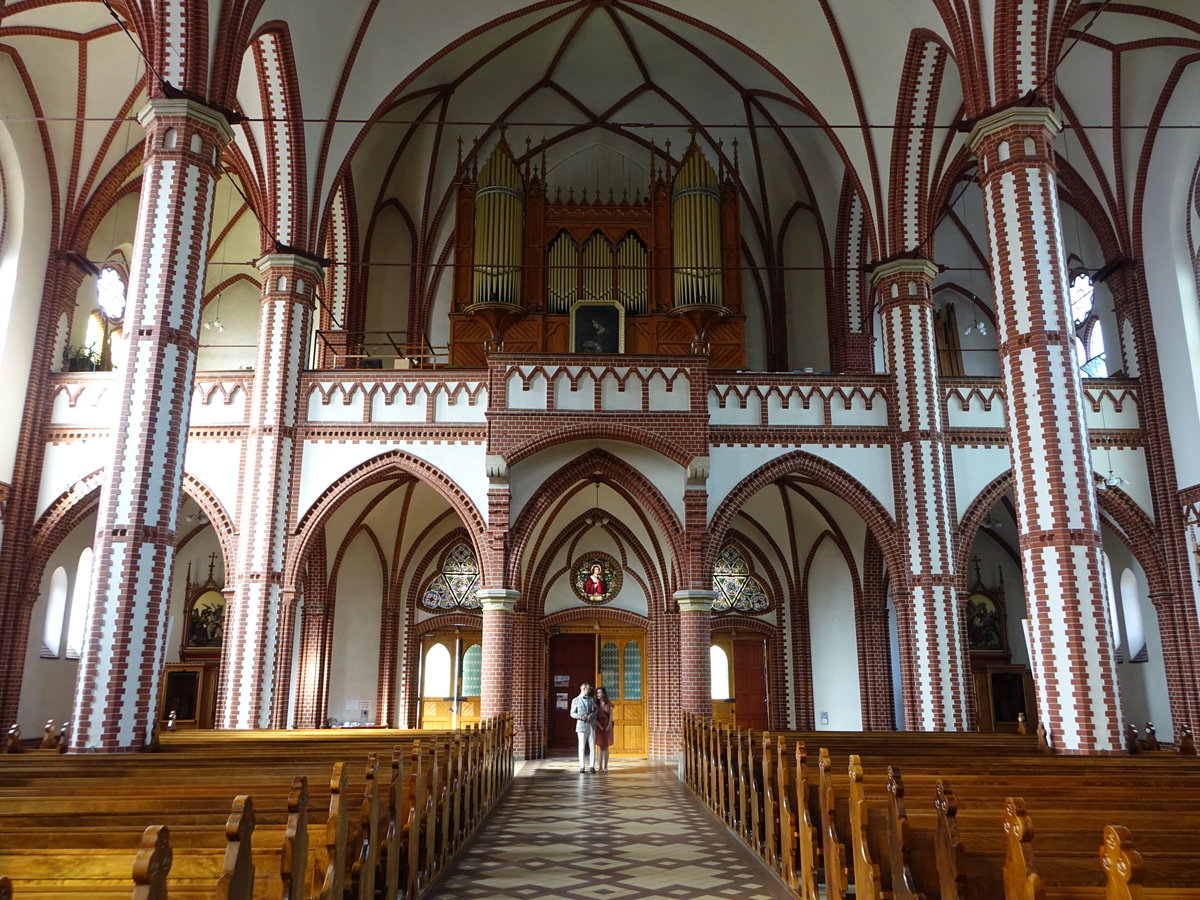 Katowice / Kattowitz, Orgelempore in der Pfarrkirche St. Josef (05.09.2020)