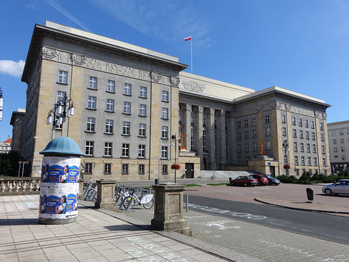 Katowice / Kattowitz, Schlesisches Parlament am Plac Sejmu Slaskiego (05.09.2020)