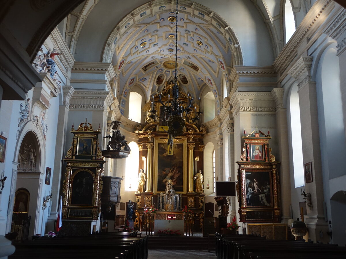 Kazimierz Dolny, barocke Altre in der St. Bartholomus Kirche (15.06.2021)