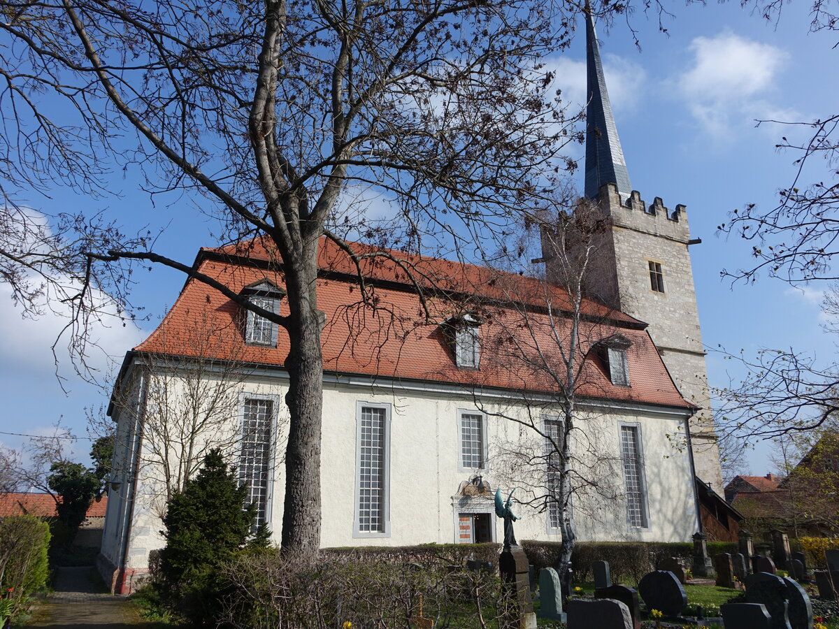 Kerspleben, evangelische Hl. Geist Kirche, erbaut 1721 (09.04.2023)